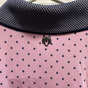 Greyson 🐺 Pink and green wolf head Polo Shirt
